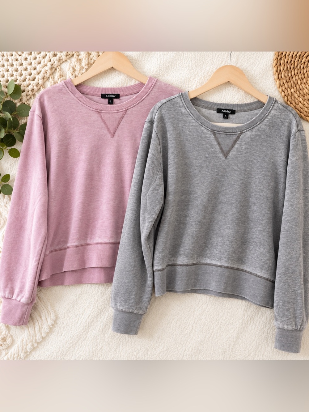 Zobha gray and Lilac light Sweatshirt o